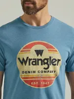 Mens 1947 Denim Company T-Shirt:Blue Heather:XL