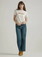 Women's Throwback Wrangler Logo Tee Marshmallow