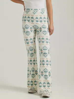 Women's Wrangler Retro® Southwestern Print Lounge Pant Antique White