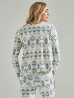 Women's Wrangler Retro® Southwestern Print Lounge Top Antique White