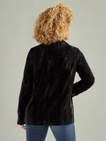 Women's Wrangler Retro® Party Velvet Blazer Black