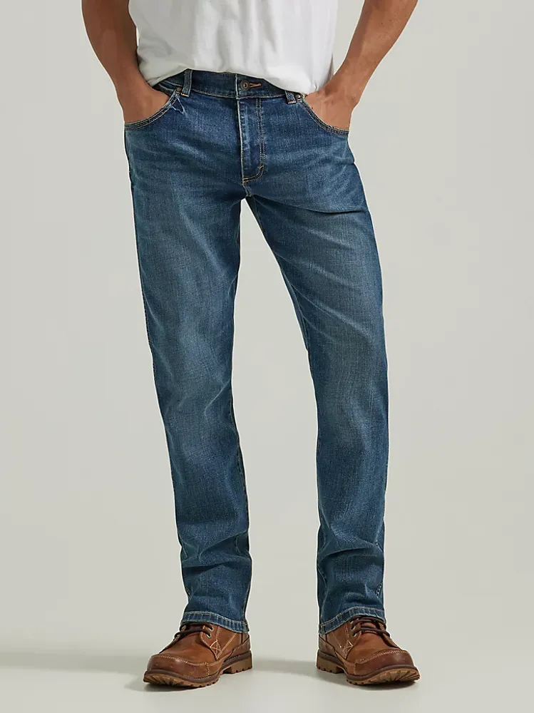 Men's Wrangler® Slim Straight Jean Mid Wash