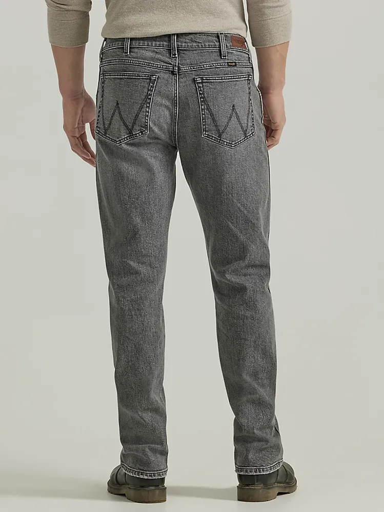 Men's Wrangler® Slim Straight Jean Light Grey Wash