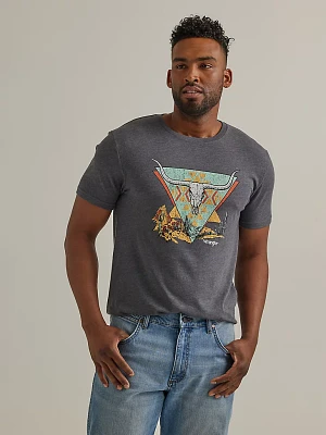 Men's Southwest Longhorn Graphic T-Shirt Charcoal