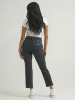 Women's Wild West High Rise Straight Jean Black