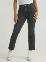 Women's Wild West High Rise Straight Jean Black