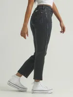 Women's Wild West High Rise Straight Jean Black