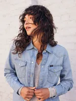 Women's Boyfriend Denim Shirt Glacier Blue