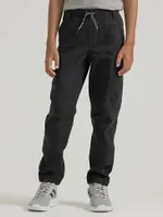 Boy's Wrangler® Free To Stretch Gamer Cargo Pant (-) George Black