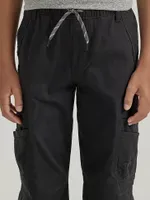 Boy's Wrangler® Free To Stretch Gamer Cargo Pant (Husky) George Black