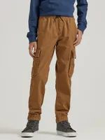 Boy's Loose Fit Cargo Jogger (-) Dachshund Brown