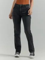 Women's True Straight Carpenter Jean Carbon