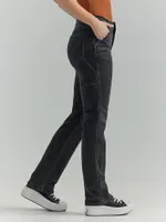 Women's True Straight Carpenter Jean Carbon