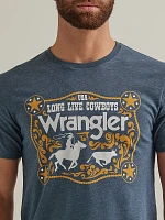 Men's Wrangler Buckle Graphic T-Shirt Midnight Heather