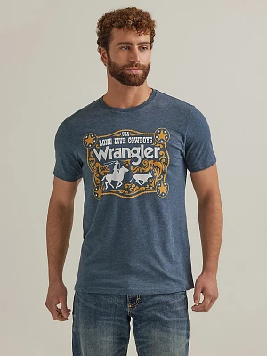 Men's Wrangler Buckle Graphic T-Shirt Midnight Heather