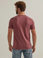 Men's Wrangler Kabel Logo T-Shirt Burgundy