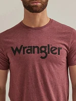 Men's Wrangler Kabel Logo T-Shirt Burgundy