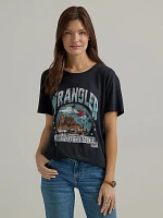 Women's Wrangler Long Live Cowboys® Boyfriend Tee Jet Black