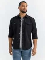 Men's Cowboy Wash Denim Shirt Black