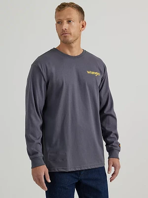 Wrangler® FR Flame Resistant Long Sleeve Graphic T-Shirt Castle Rock Flag