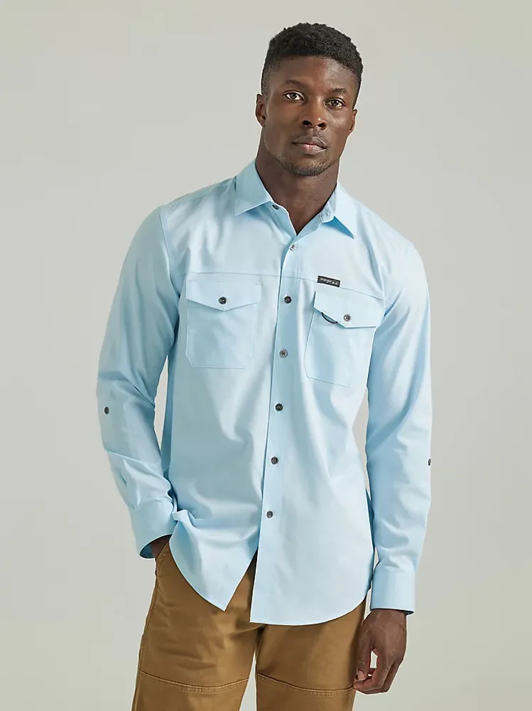 Men's Utility Outdoor Shirt Crystal Blue