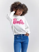 Wrangler x Barbie™ Relaxed Logo Sweatshirt Worn White