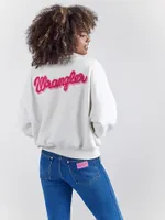 Wrangler x Barbie™ Relaxed Logo Sweatshirt Worn White