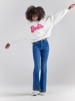 Wrangler x Barbie™ Relaxed Logo Sweatshirt Worn White