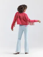 Wrangler x Barbie™ Fringe Wrancher Jacket Barbie Pink