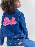 Wrangler x Barbie™ Zip Front Denim Jacket Blue