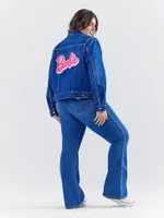 Wrangler x Barbie™ Zip Front Denim Jacket Blue