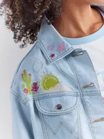 Wrangler x Barbie™ Western Utility Jacket Ken Blue