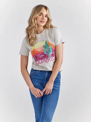 Wrangler x Barbie™ Sunset Graphic Reg Fit Tee Gray