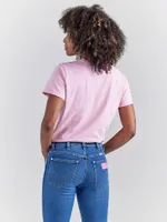 Wrangler x Barbie™ Cowgirl Graphic Reg Fit Tee Positive Pink