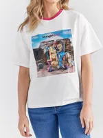 Wrangler x Barbie™ Desert Girlfriend Ringer Tee White