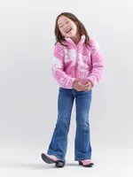 Wrangler x Barbie™ Girl's Western Sherpa Jacket Pink