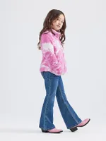 Wrangler x Barbie™ Girl's Western Sherpa Jacket Pink