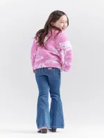 Wrangler x Barbie™ Girl's Western Sherpa Jacket Pink