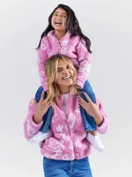 Wrangler x Barbie™ Girl's Western Sherpa Jacket Pink