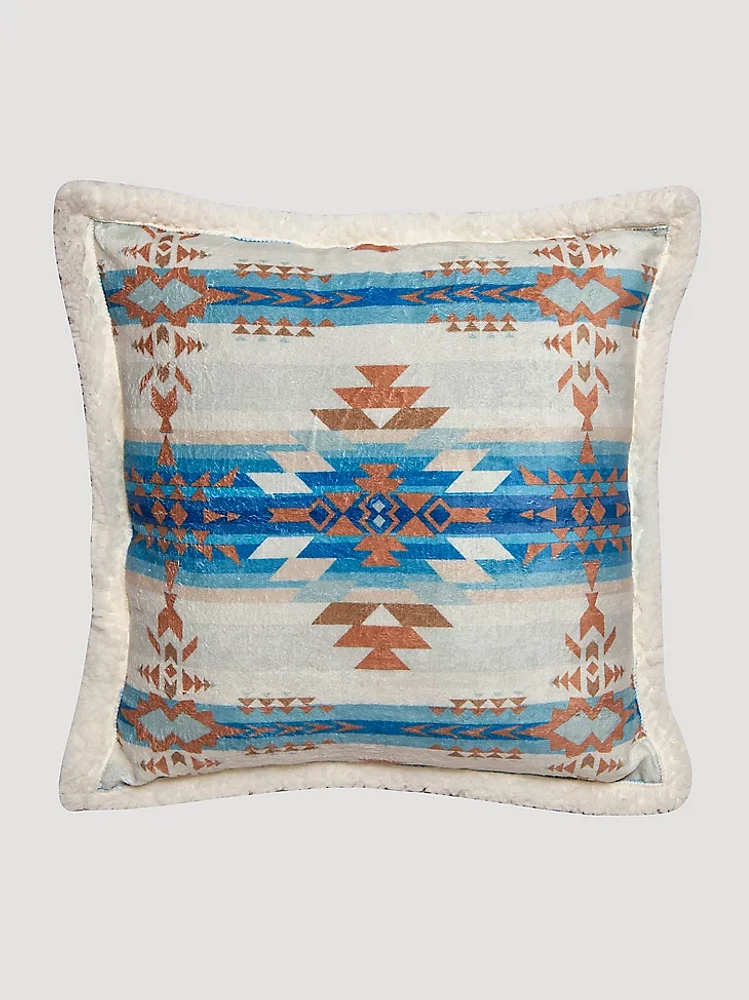 Wrangler Stack Rock Geometric Plush Throw Pillow:Sky:One Size