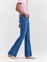 Wrangler x Barbie™ Westward High Rise Bootcut Jean Blue