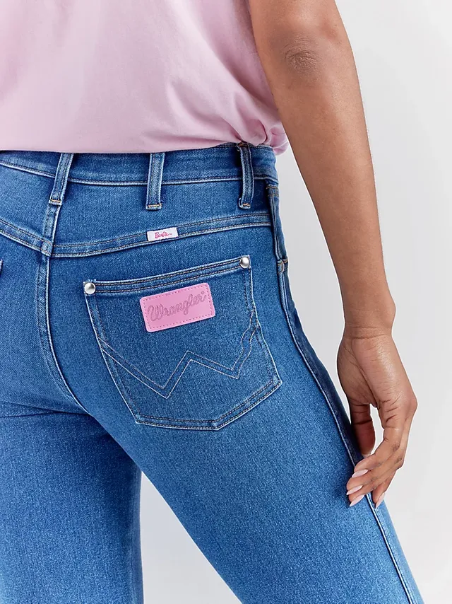 Wrangler x Barbie™ Retro High Rise Trouser Jean Pinnacle Pink