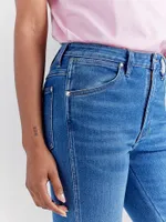 Wrangler x Barbie™ Westward High Rise Bootcut Jean Blue