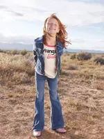 Wrangler x Barbie™ Girl's Flare Jean Blue