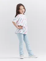 Wrangler x Barbie™ Girl's Bootcut Jean Ken Blue