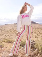 Wrangler x Barbie™ Wanderer High Rise Flare Jean Hero Stripe