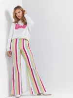 Wrangler x Barbie™ Wanderer High Rise Flare Jean Hero Stripe