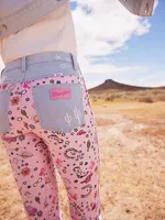 Wrangler x Barbie™ Retro High Rise Trouser Jean Pinnacle Pink