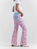 Wrangler x Barbie™ Retro High Rise Trouser Jean Pinnacle Pink