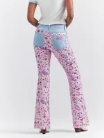 Wrangler x Barbie™ Retro High Rise Trouser Jean Pinnacle Pink